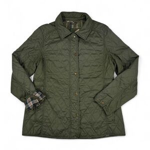 L.L. Bean Olive green quilted jacket